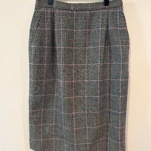 Vintage Pendleton Petite Size 8 Plaid Pencil Skirt